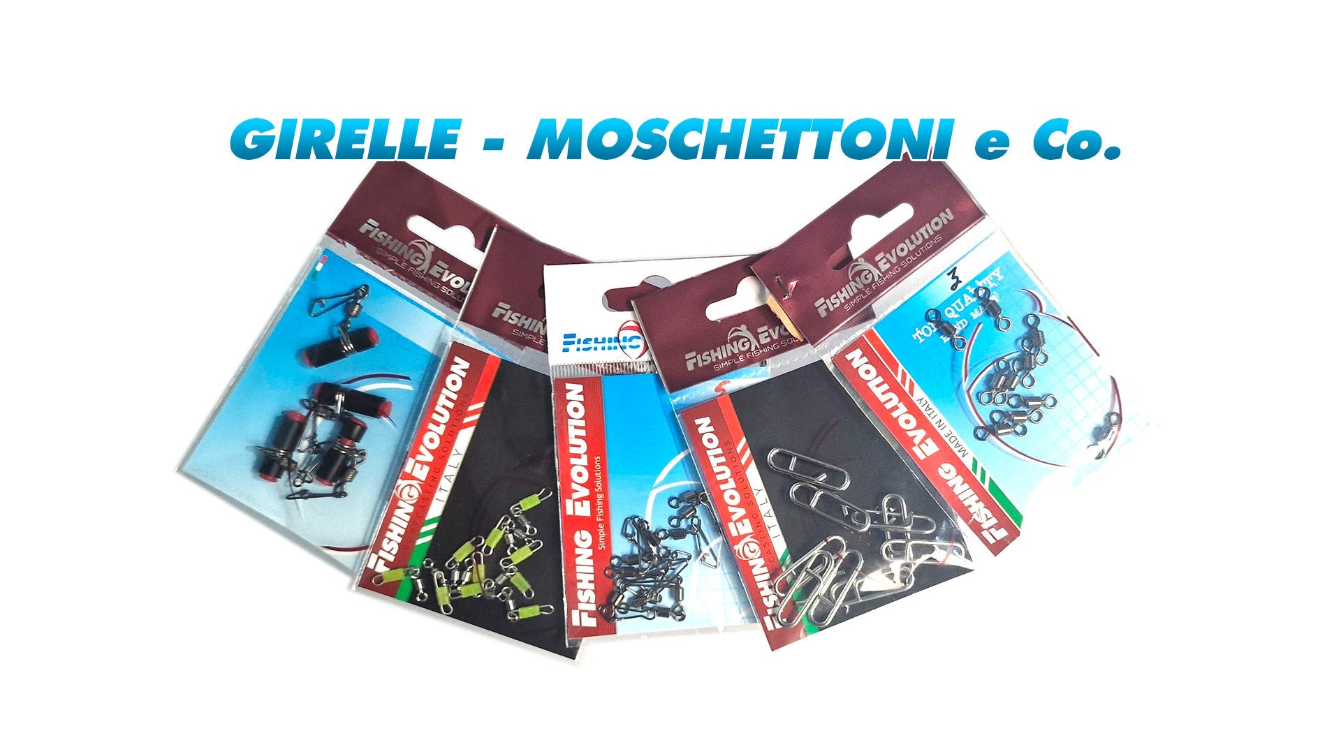Girelle Pesca Spinning con Moschettone Sgancio Rapido