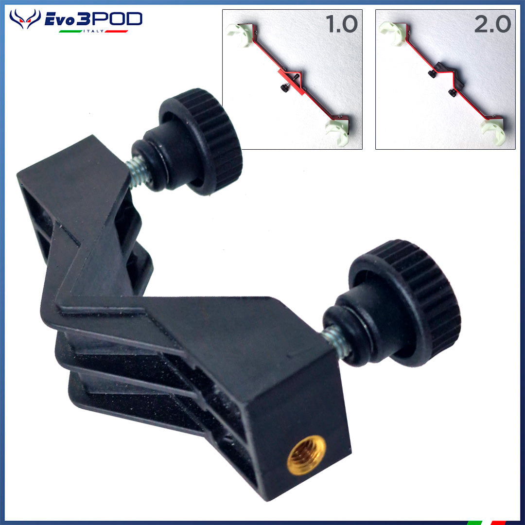 Componente Clip Staffa Doppia Canna 2.0