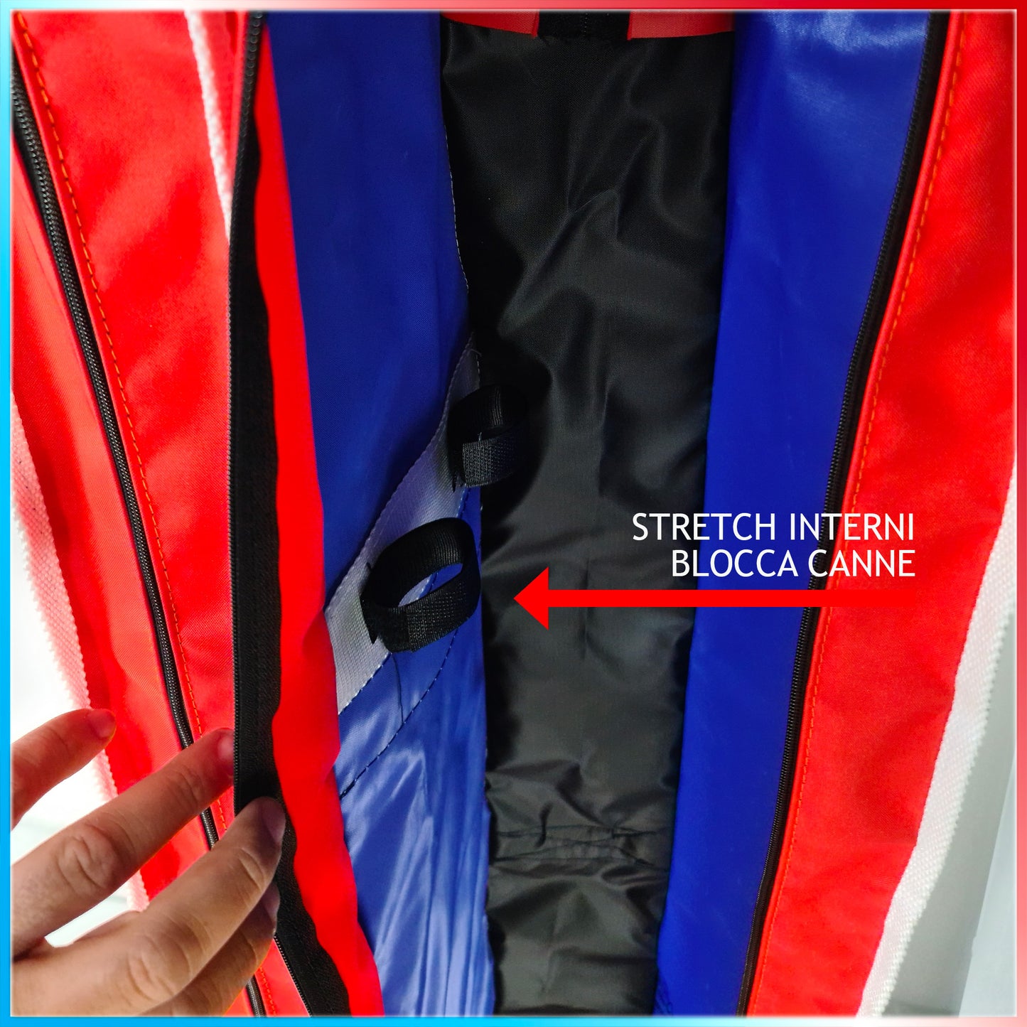 Fodero Porta Canne SurfCasting Italy 185 cm. NewFodero Porta Canne SurfCasting Italy 185 cm. New