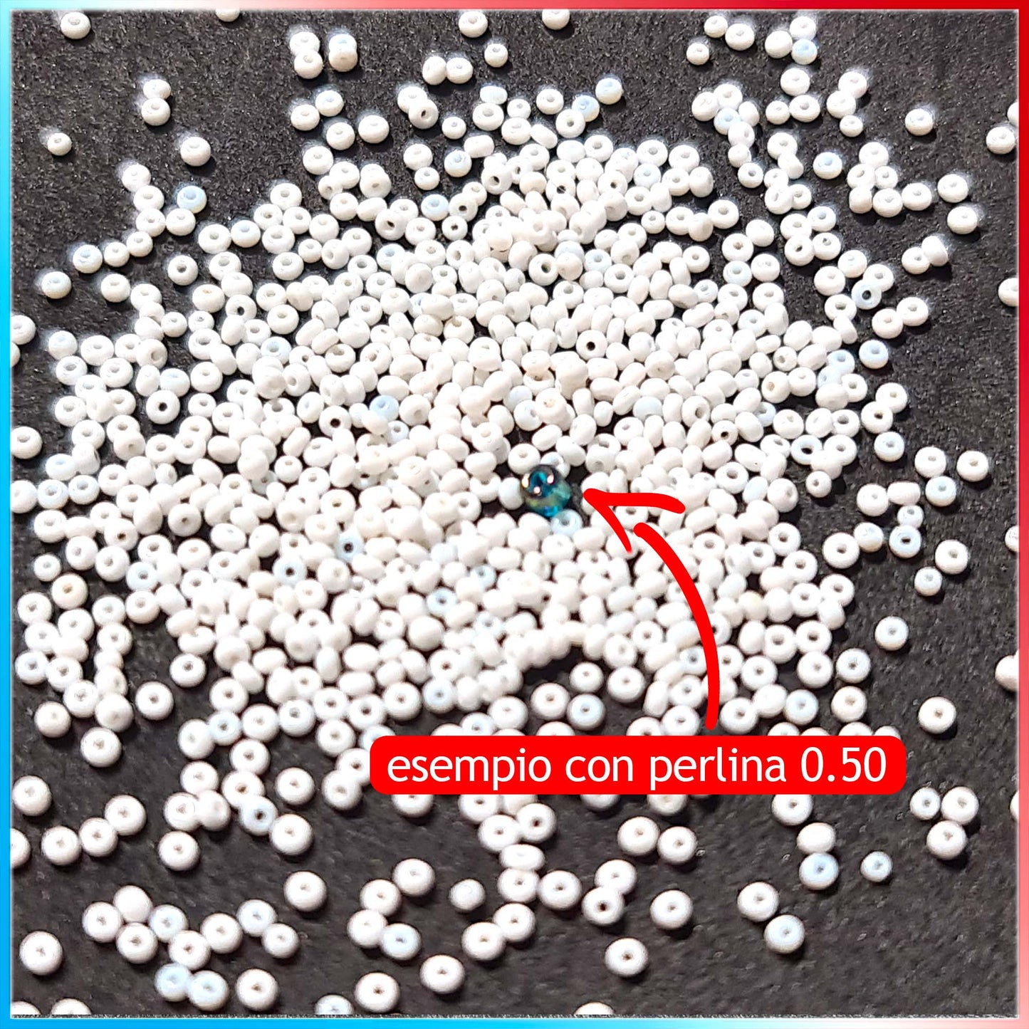 Micro Perline in Vetro da incollaggio 1000 pz.