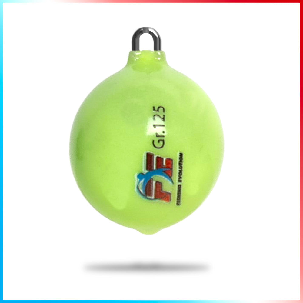 Sphère en plomb avec anneau en acier inoxydable plastifié Extra Phospho