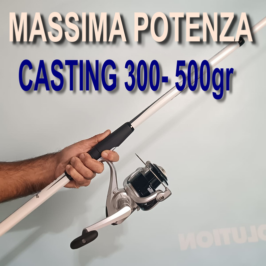 Combo SurfCasting, Storione, Teleferica. Cast Leader + Mulinello Mitchell MX1 7000