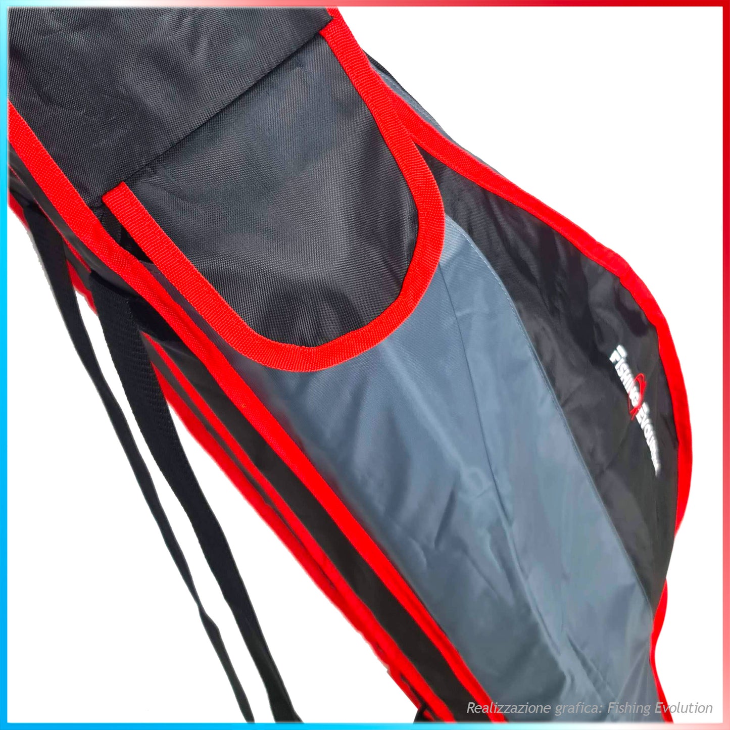 Fodero Porta canne da pesca per SurfCasting doppio Scomparto 160cm