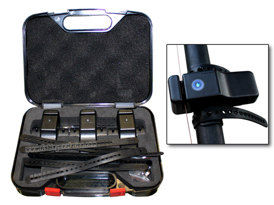 Valigetta con 3 Avvisatori Acustici – Sistema di Allarme da Pesca Pronto all'Uso