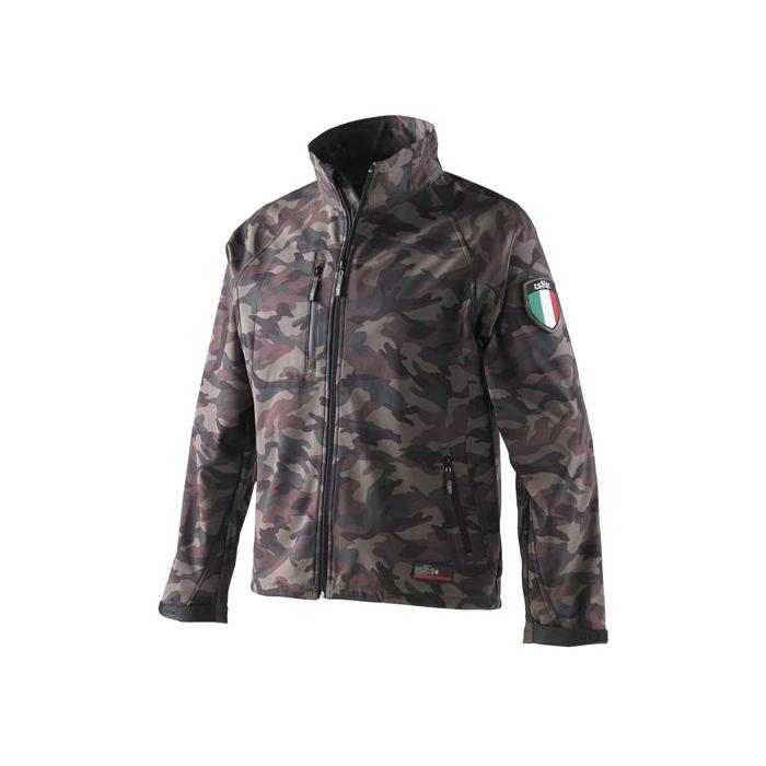 Giubbotto softshell ISSA 04521 CLASH mimetico