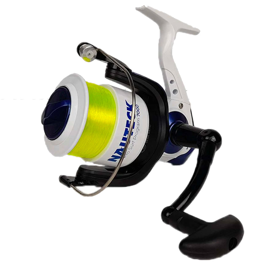 Winch PRO Mulinello Da Pesca Con Arco, Destro, Blu, Rapporto 4.1:1, Per Recupero Veloce
