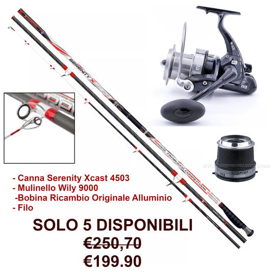 Combo Trabucco Serenity 450 + Tica Wily 9000