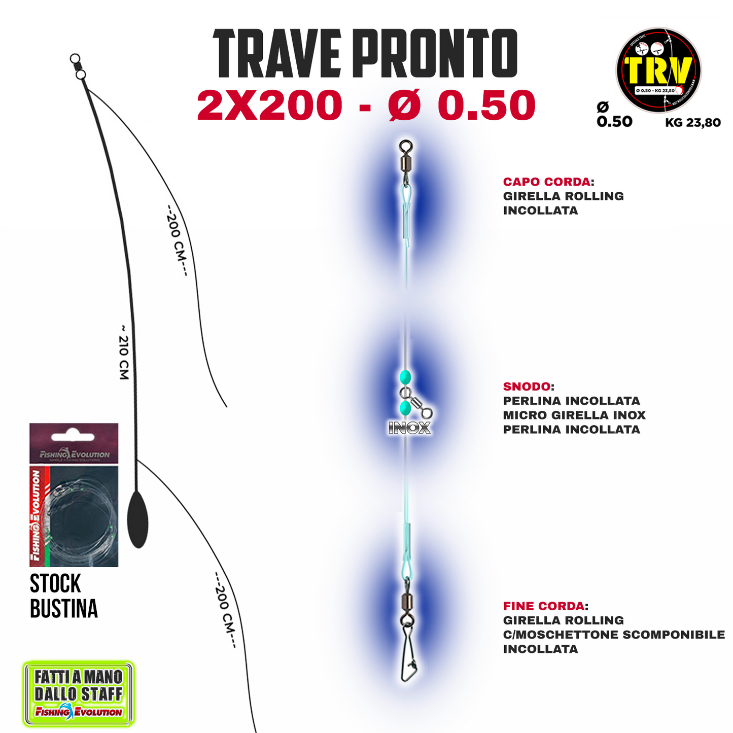 Trave Pronto 2x200 Pescante