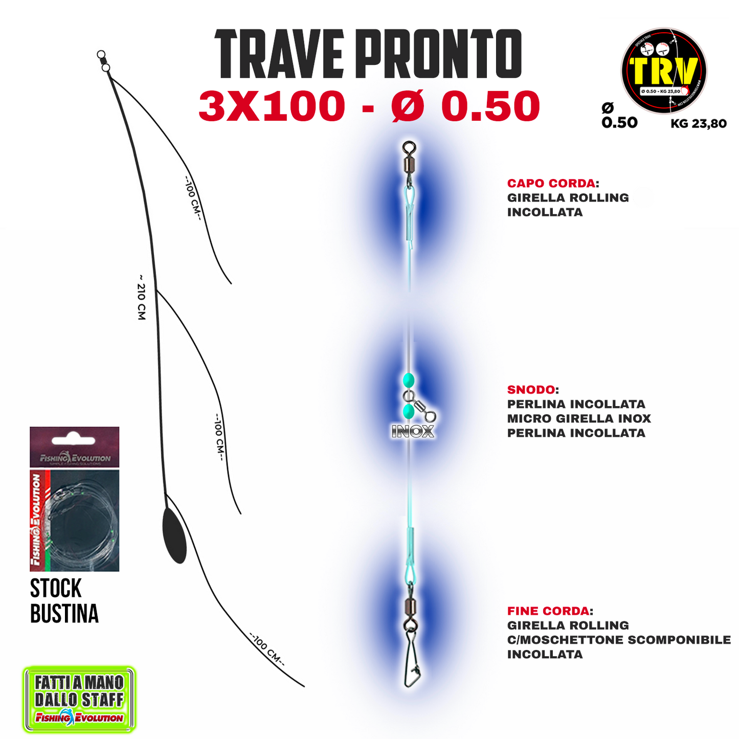 Trave Pronto 3x100 Pescante