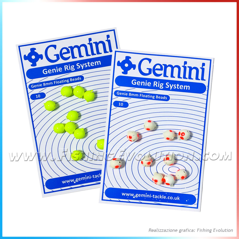 Floating Beads 8 mm. / 6 mm