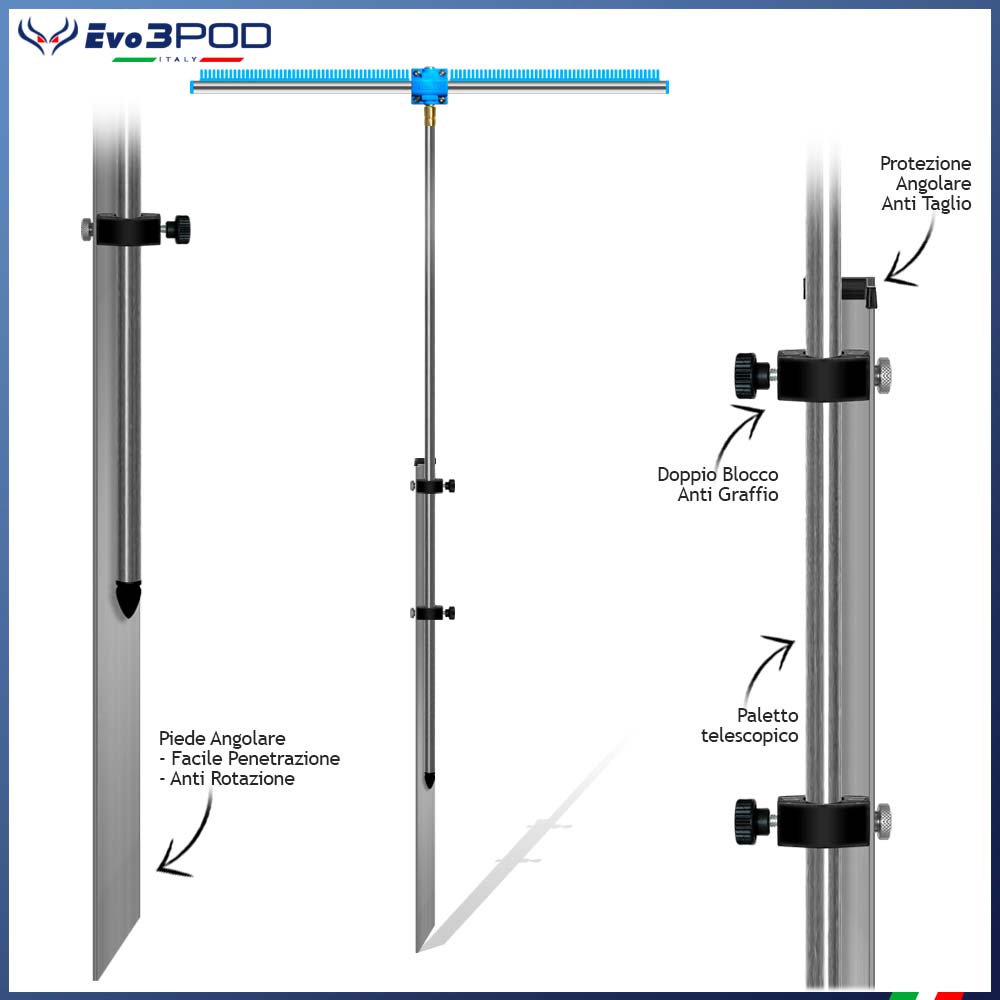 JP150 Combo barre d'épandage de piquets et poutres 70 cm