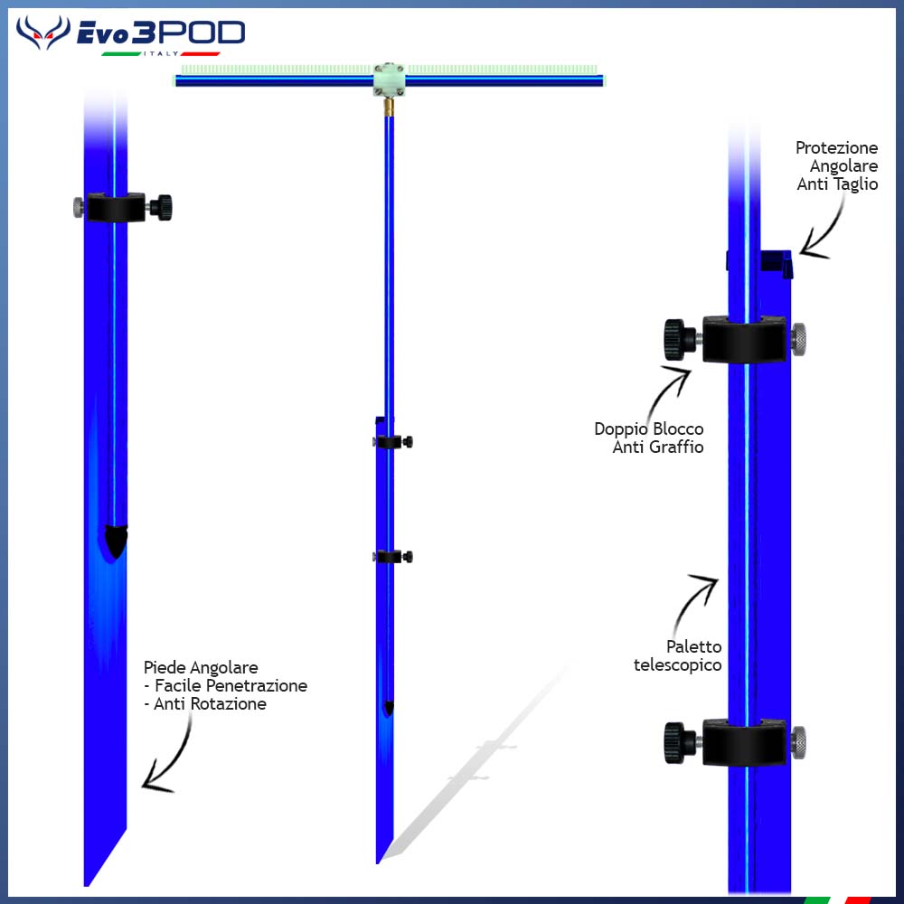 JP150 Combo barre d'épandage de piquets et poutres 70 cm