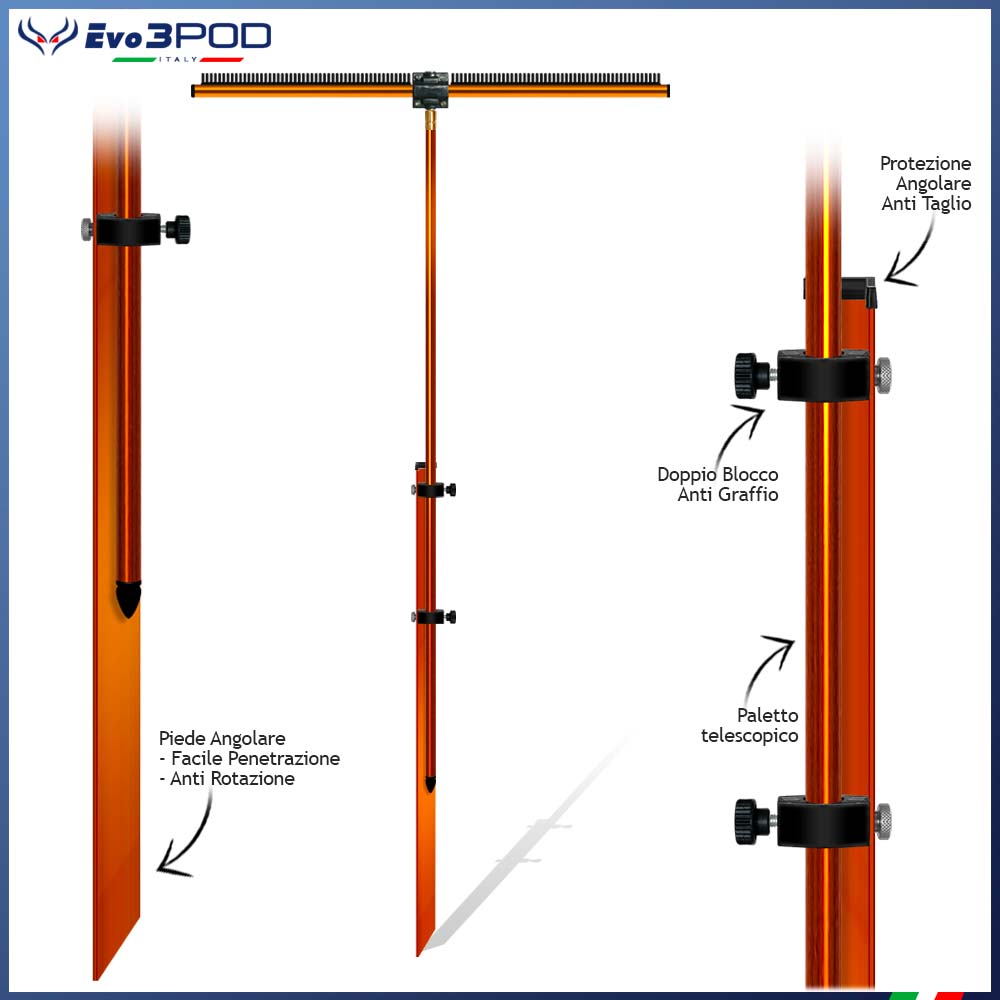 JP150 Combo barre d'épandage de piquets et poutres 70 cm