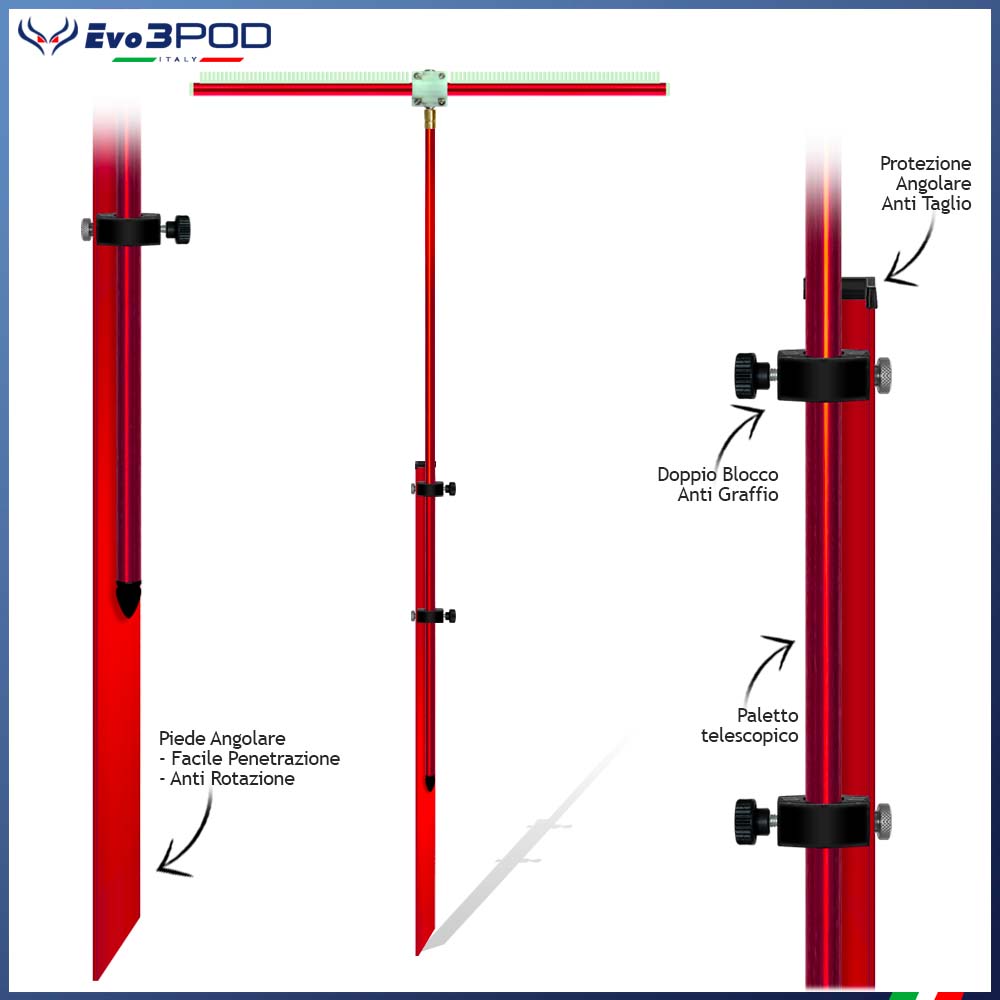 JP150 Combo barre d'épandage de piquets et poutres 70 cm