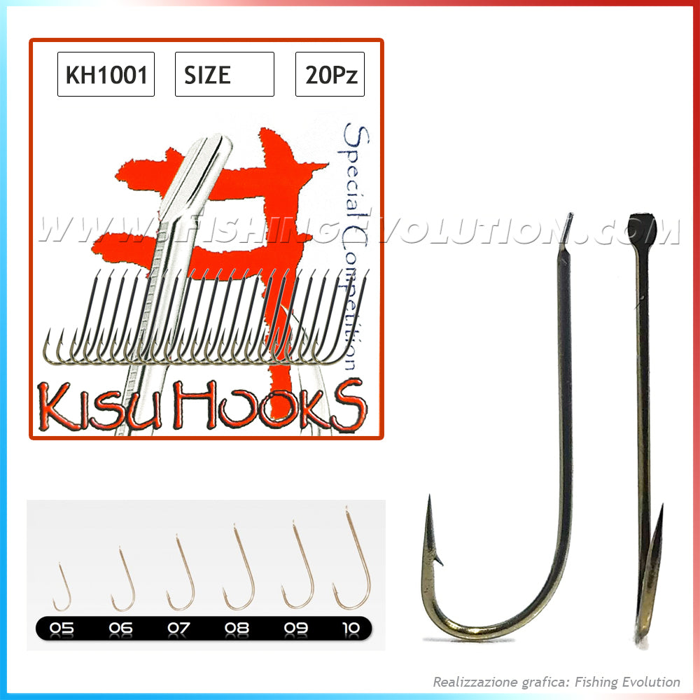 Akita Kisu KH 1001 Hooks (20pcs) – FishingEvolution Akita Kisu KH 1001 Hooks (20pcs) – FishingEvolution