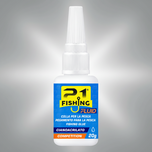 Colla 21 Fishing FLUID – Colla cianoacrilica fluida per asole incollate e tubicini