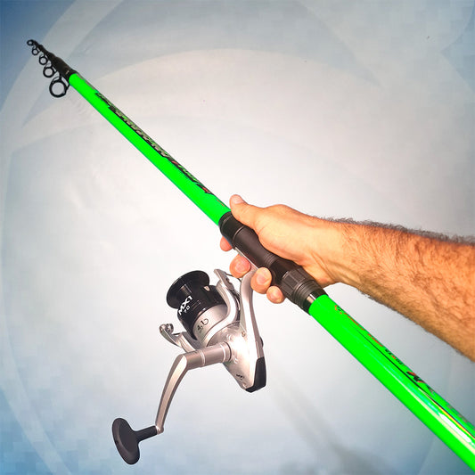 Combo SurfCasting, Storione, Teleferica. Colossale 4 mt. + Mulinello Mitchell MX1 7000