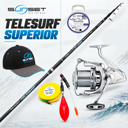 Sunset Tele Surf TS200 + UFO Surf SW – Combo Surfcasting Plus