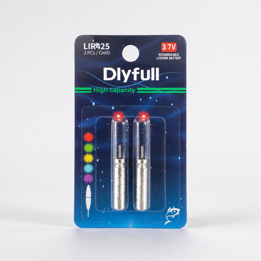 Batterie LIR425 Ricaricabili 3,7V – Blister da 2 per LED da Pesca e Avvisatori