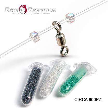 Micro Perline in Vetro Calibrate 1ª Scelta profilo dritto