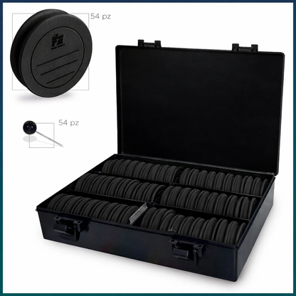 Winder Boxxx Coperchio Nero + 54 Ruzzole FE + 54 Spilli