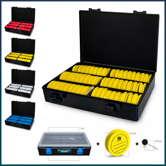 Winder Boxxx Coperchio Nero + 54 Ruzzole FE + 54 Spilli