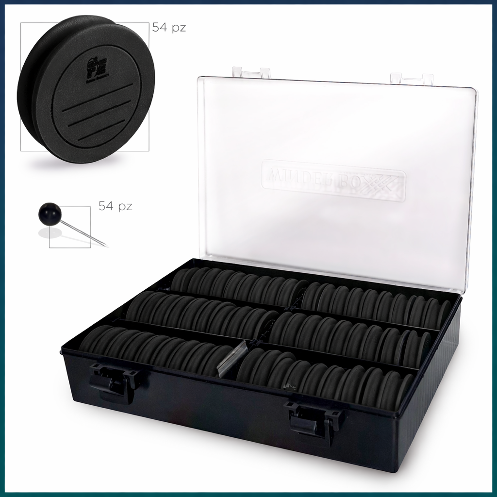 Winder Boxxx Coperchio Nero + 54 Ruzzole FE + 54 Spilli