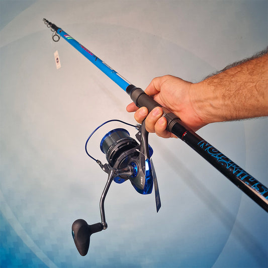 Combo Light Surfcasting Canna X-Carbon 130gr. + Mulinello Yuki Kiso 8000