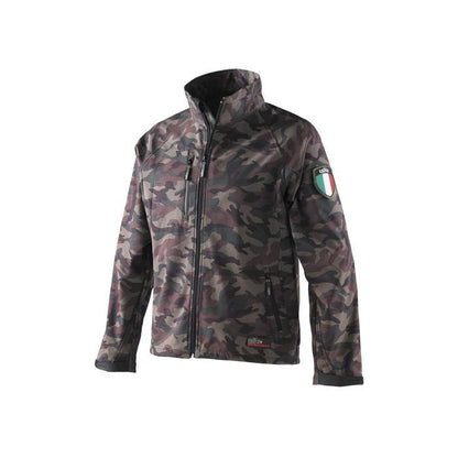 Giubbotto softshell ISSA 04521 CLASH mimetico