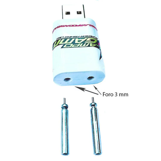 USB Doppia Ricarica Batteria Starlight a Led LG322 e JXP322