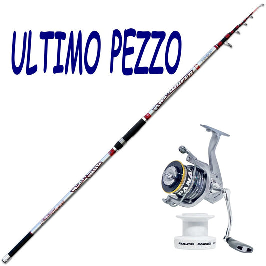 Combo Surfcasting MAD SURFER 200gr +  Mulinello Kolpo Panari 8000