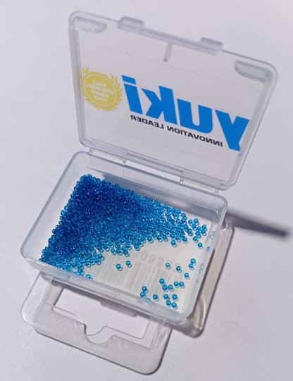 Micro Perline in Vetro Ø 0,57 mm Box da 200 pz – Incollaggio Travi per SurfCasting & Beach Fishing