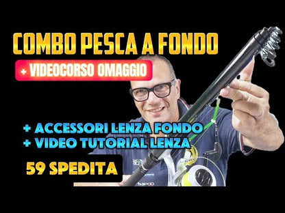 Combo Pesca Completa con Canna, Mulinello, Kit per Lenza e Videocorso 59TT