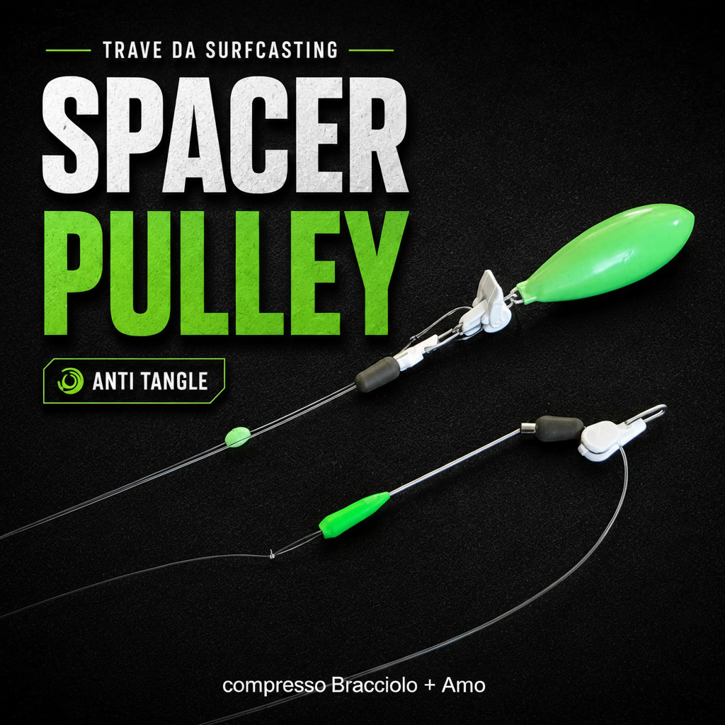 Trave Pronto da Surfcasting Pulley Rig e Spacer Pulley