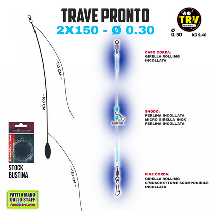 Trave Pronto 2x150 Pescante