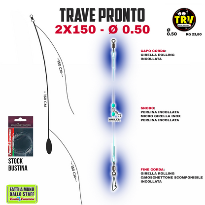 Trave Pronto 2x150 Pescante