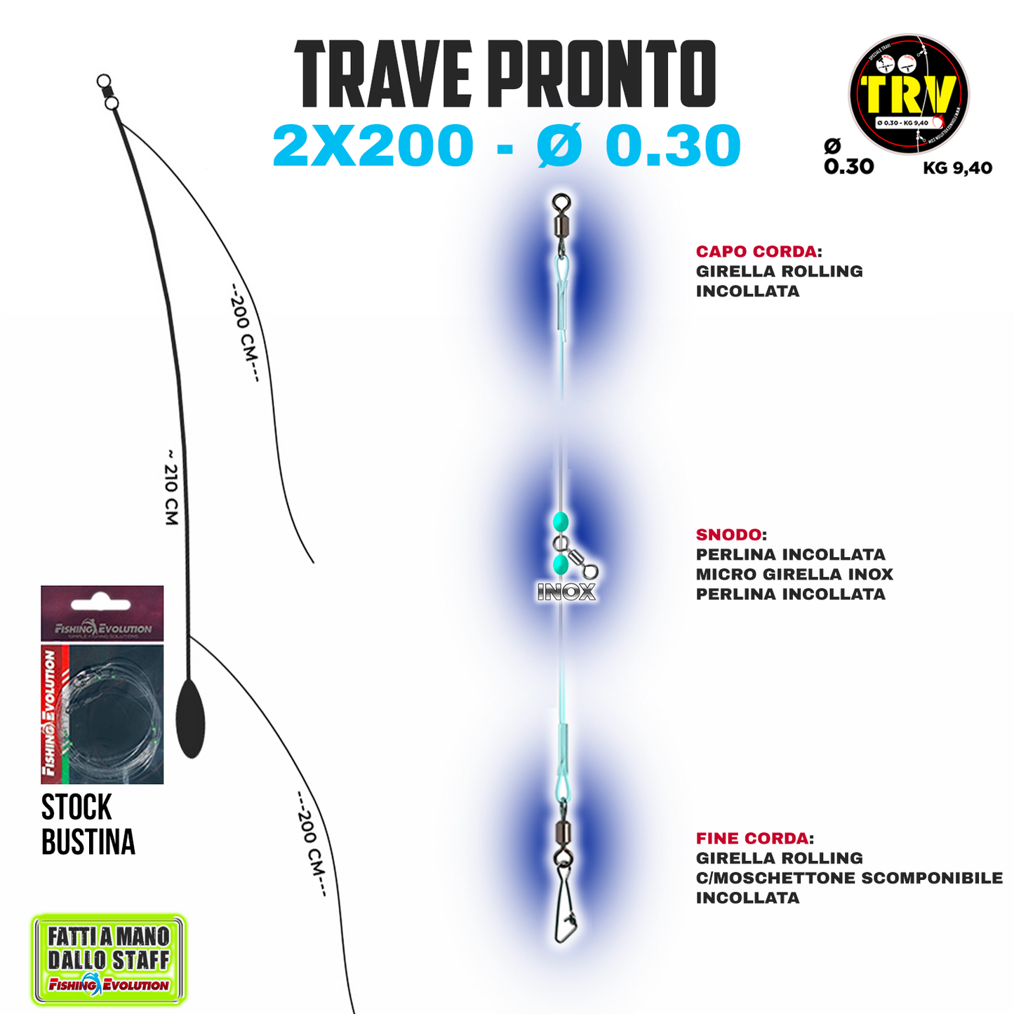 Trave Pronto 2x200 Pescante