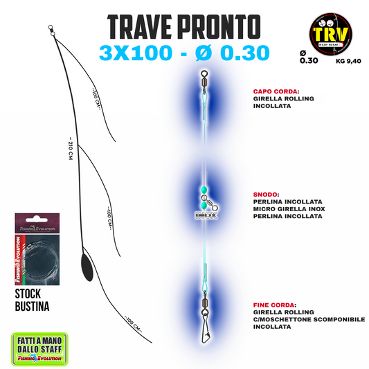 Trave Pronto 3x100 Pescante