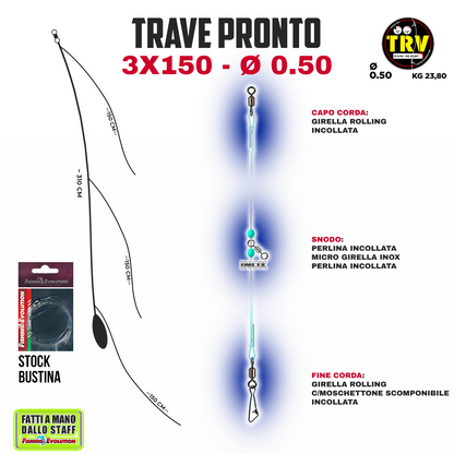 Trave Pronto 3x150 Pescante