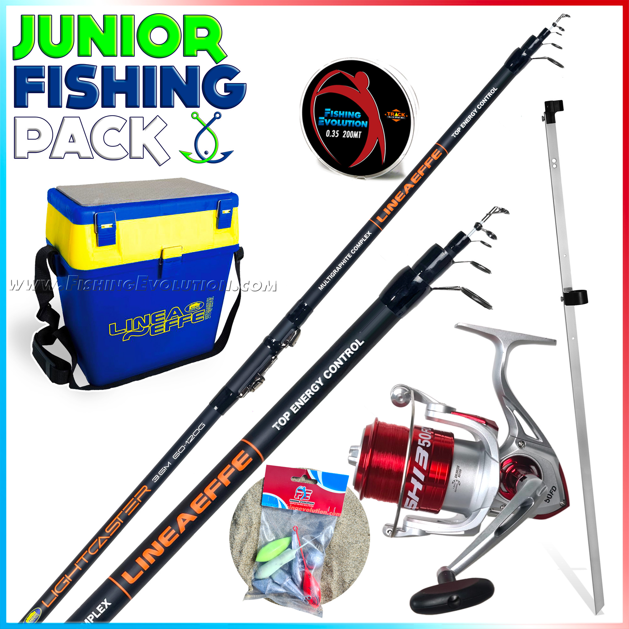 Fishing evolution Junior fishing pack