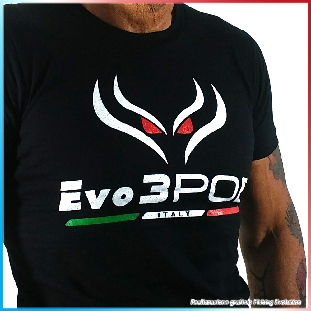 T-Shirt Evo3POD Nera Manica Corta