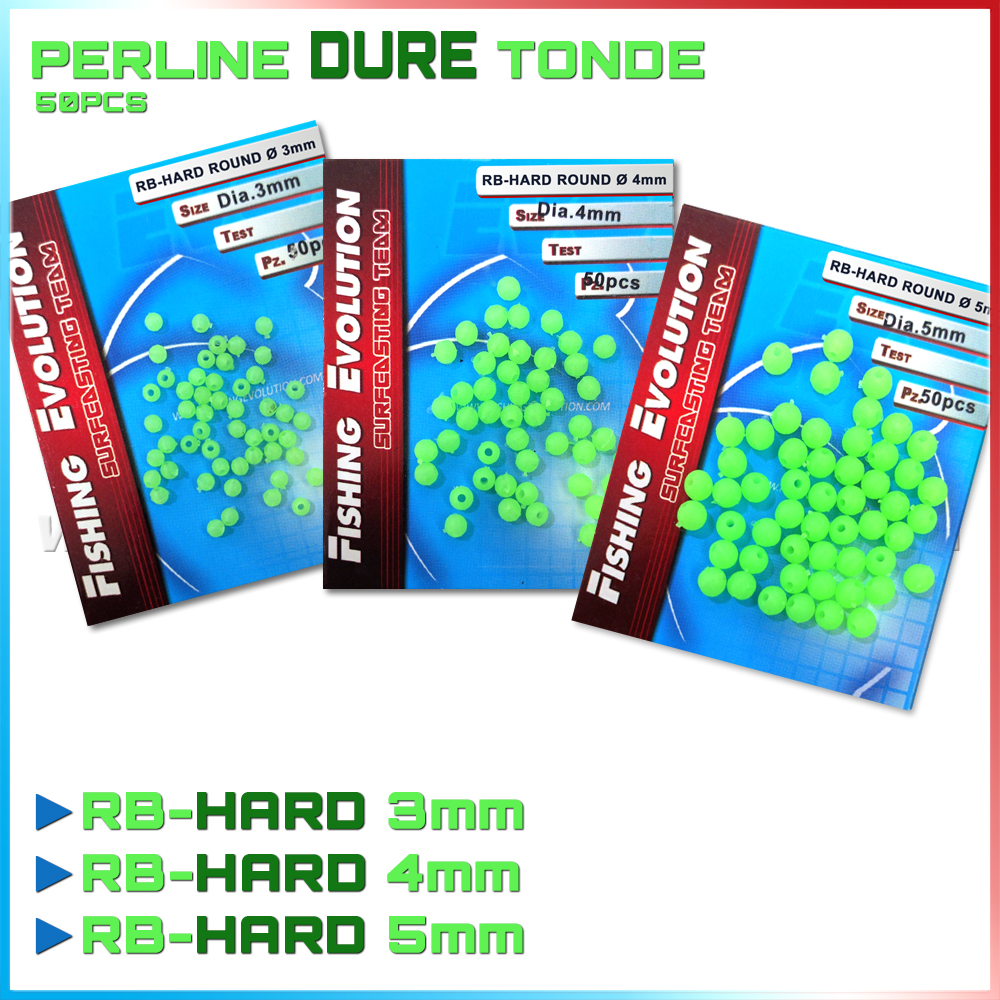 Perline Fluo Tonde Dure 50 pz. (RB-HARD)