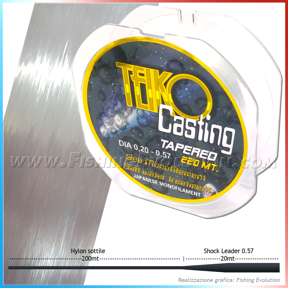 Teiko Tapered 220 mt Clear