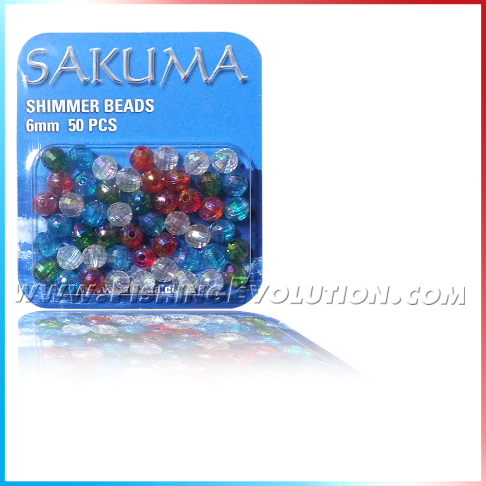 Perline sfaccettate (shimmer beads) 6mm - 50 pz.
