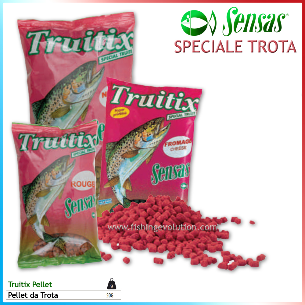 Pellet Truitix Rosso 500 gr