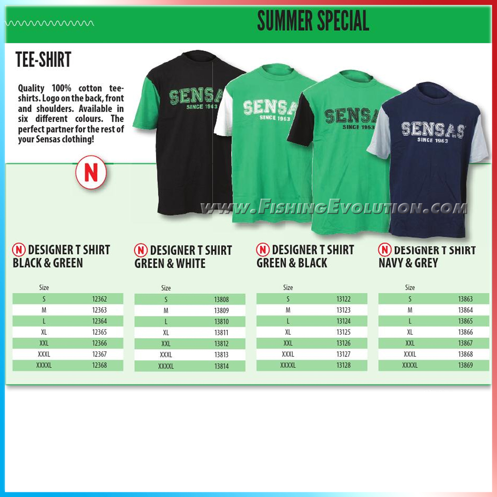 Sensas  T-Shirt Black & Green